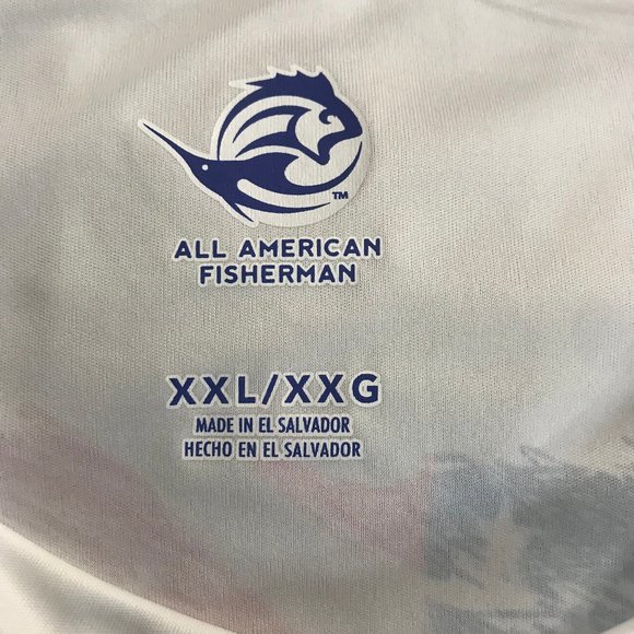 All-American Fishing Ultimate Dri Fit Fishing Shirt UPF 50+ Men's Long Sleeve - Picture 4 of 6